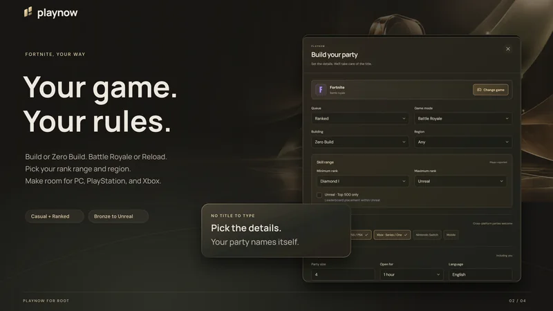 Your game. Your rules.